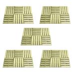vidaXL 30 st Terrastegels 50x50 cm hout groen, Doe-het-zelf en Bouw, Verzenden, Nieuw