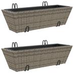 Plantenbakken grijs - Retour Deal - 35% Korting!, Tuin en Terras, Kunststof, Minder dan 30 cm, Verzenden, Minder dan 60 cm