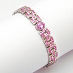 Zonder Minimumprijs - Armband Zilver Saffier - Roze saffier, Nieuw