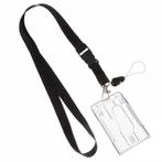 Fako Bijoux - Zwart Keycord + Pashouder Hard Plastic -, Verzamelen, Verzenden, Nieuw