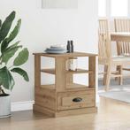 vidaXL Nachtkastje met lade artisanaal eikenkleurig 50 x 50, Verzenden, Nieuw