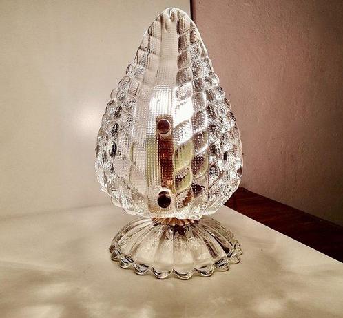 Lampe de table, en verre de Murano soufflé, Antiquités & Art, Antiquités | Éclairage