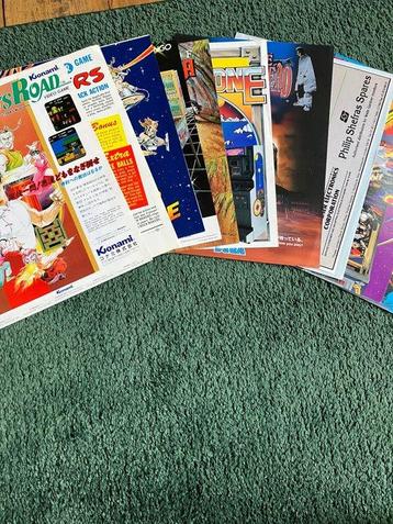 ② 1970s-90s pinball/flipper & arcade game - lot of 10 flyers ...