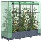 vidaXL Plantenbak verhoogd met kashoes 120x40x123 cm, Tuin en Terras, Verzenden, Nieuw