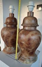 Tafellamp (2) - Natuursteen - Twee tafellampen, Antiek en Kunst