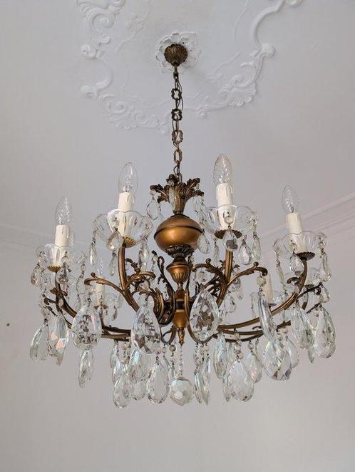 Kroonluchter - Kristal - Cristallo 10 punten licht, Antiek en Kunst, Antiek | Overige Antiek