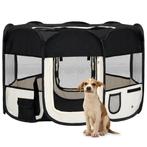 vidaXL Parc pliable pour chien avec sac de transport, Verzenden, Neuf