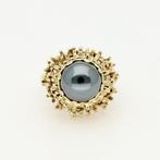 Ring - 14 karaat Geel goud - Hematiet, Handtassen en Accessoires, Ringen, Nieuw