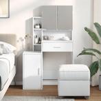 vidaXL Kaptafel met kastje 80x35x132 cm wit, Huis en Inrichting, Verzenden, Nieuw