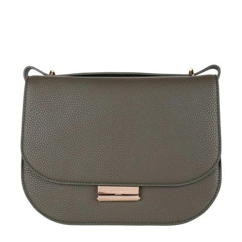 Mister Miara vegan leather crossbody tas olijf, Handtassen en Accessoires, Tassen | Schoudertassen, Nieuw, Verzenden