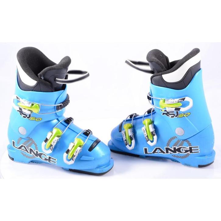 30 30,5 33 34 kinder skischoenen LANGE RSJ 50, blue, Sport en Fitness, Skiën en Langlaufen, Ski, Schoenen, Gebruikt, Overige merken