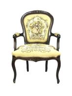 Fauteuil (2) - Hout, stof - Set fauteuils