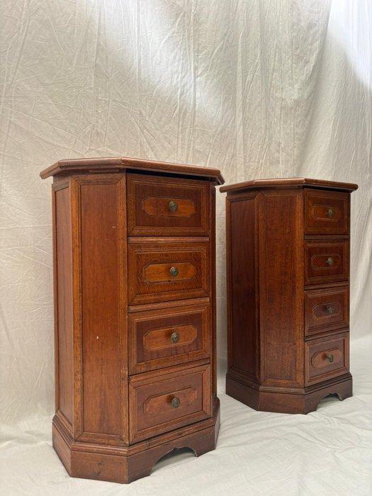 Kast - Kastjes met geometrisch design - Hout, Antiek en Kunst, Curiosa en Brocante