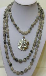 Quartzo Rutilo, niet gehad, met Hematiet Grieze Kruis en 2