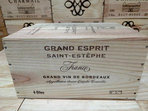 2018 Maison de Grand Esprit - Saint-Estèphe - 6 Flessen, Verzamelen, Wijnen