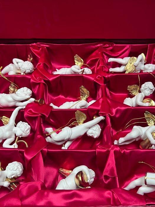 franklin mint - Kerstboomversiering (12) - Porselein - 1 set, Antiquités & Art, Curiosités & Brocante