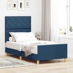 vidaXL Bedframe Blauw 90x200 cm Bekleding, Huis en Inrichting, Verzenden, Nieuw