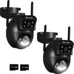 2dekans | Beveiligingscamera Buiten - 2 Stuks - Wifi en, Audio, Tv en Foto, Videobewaking, Ophalen of Verzenden, Nieuw