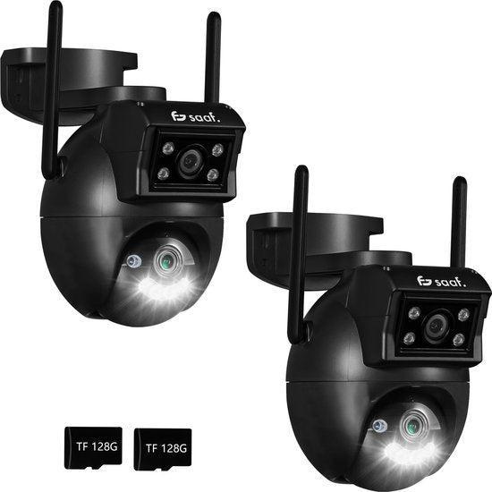 2dekans | Beveiligingscamera Buiten - 2 Stuks - Wifi en, Audio, Tv en Foto, Videobewaking, Ophalen of Verzenden