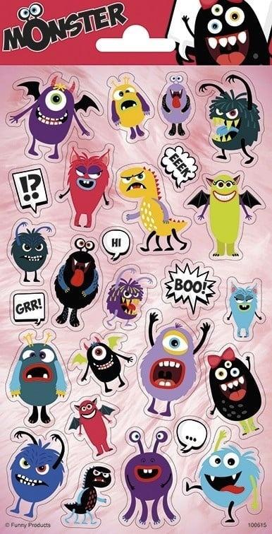 Monster Stickers, Hobby en Vrije tijd, Feestartikelen, Nieuw, Verzenden