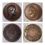 Frankrijk. Lot of 2 medals 1855/1890  (Zonder Minimumprijs), Postzegels en Munten