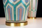 Tafellamp (2) - Japanese Ceramics – Geometric Craquelé