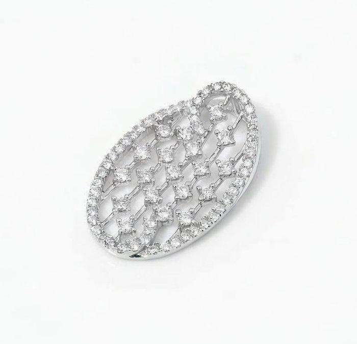 Hanger - 18 karaat Witgoud - 0.70ct. tw. Diamant, Handtassen en Accessoires, Antieke sieraden