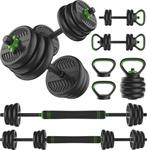 Tunturi Halterset en Dumbbells Vinyl 20 kg – Gewichten Set, Sport en Fitness, Fitnessmaterialen, Ophalen of Verzenden, Nieuw
