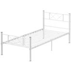 TRUUSK Bedframe 200x90 cm - Staal Eenpersoonsbedframe 88 cm, Verzenden, Nieuw