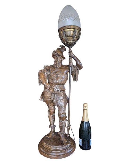 Beeld, XL Conquistador Staande Lamp - 100 cm - Glas,, Antiek en Kunst, Antiek | Overige Antiek