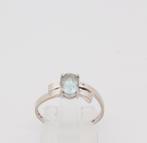 Zonder Minimumprijs - Ring - 18 karaat Witgoud Topaas, Handtassen en Accessoires, Ringen, Nieuw