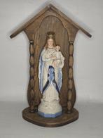 Beeld, Maria in kast - Art Deco - 44 cm - 44 cm - Porselein, Antiek en Kunst