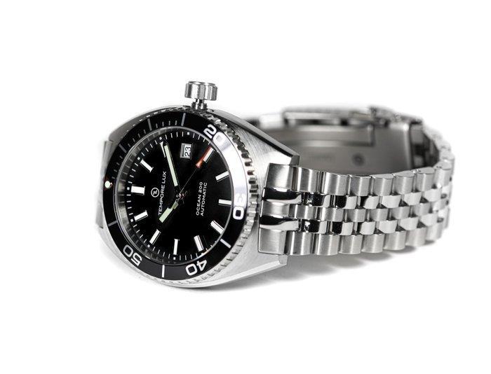 Tempore Lux - Ocean 200 Automatic 01 Black watch - Swiss, Handtassen en Accessoires, Horloges | Heren