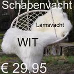 Schapenvacht WIT schapenhuid schapenvel € 29,95 NIEUW, Maison & Meubles, Ophalen of Verzenden