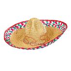 Gekleurde Sombrero Mexicaans 52cm, Verzenden