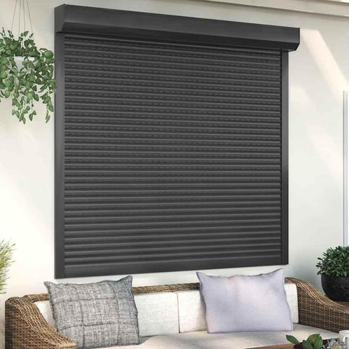 vidaXL Rolluik 160x150 cm aluminium antracietkleurig, Doe-het-zelf en Bouw, Raamkozijnen en Schuifdeuren, Nieuw, Verzenden