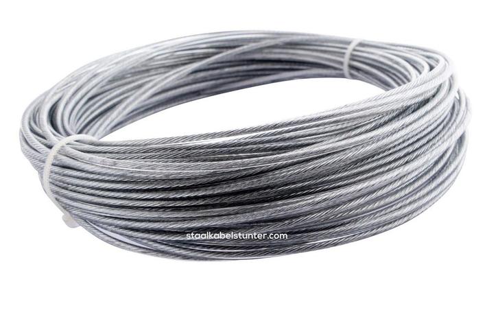 Staalkabel haspel Pvc 10 meter 4-6mm, Tuin en Terras, Overige Tuin en Terras, Verzenden