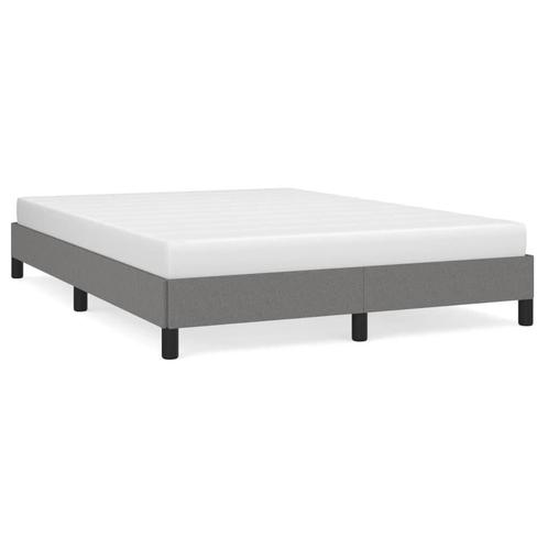 Donkergrijs Bedframe 140x200 - - OP=OP - Topkwaliteit!, Huis en Inrichting, Slaapkamer | Bedden, 140 cm, 200 cm, Grijs, Nieuw
