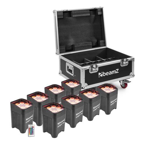 BeamZ BBP96 Uplight set van 8x BBP96 in FCC9 flightcase, Muziek en Instrumenten, Licht en Laser, Verzenden