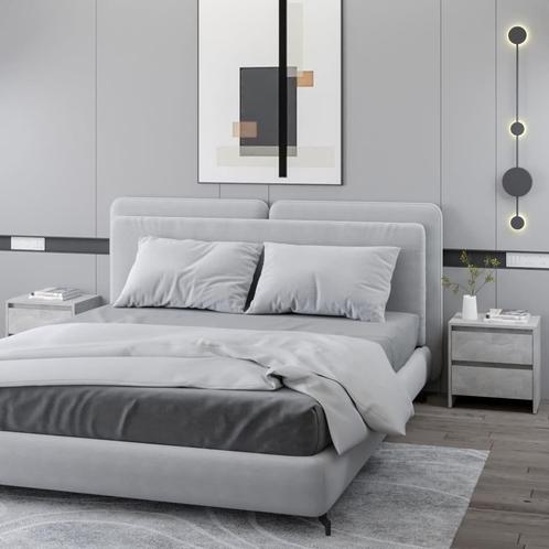 vidaXL Nachtkastjes 2 st 45x34,5x44,5 cm bewerkt hout, Huis en Inrichting, Slaapkamer | Nachtkastjes, Nieuw, Verzenden