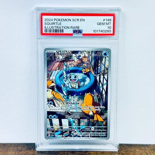 Pokémon Graded card - Squirtle - Stellar Crown #148 -, Hobby en Vrije tijd, Verzamelkaartspellen | Pokémon