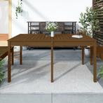 vidaXL Table de jardin marron miel 159,5x82,5x76 cm bois, Jardin & Terrasse, Ensembles de jardin, Neuf, Verzenden