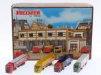 Schaal N Vollmer 7910 grote garage met 4 vrachtwagens #5524, Hobby & Loisirs créatifs, Ophalen of Verzenden