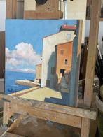 Claudio Rolfi (1960) - Case sul mare, Antiek en Kunst