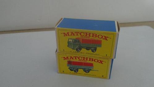 Matchbox - Model vrachtwagen (2) - Mercedes Truck en Trailer, Hobby en Vrije tijd, Modelauto's | 1:5 tot 1:12