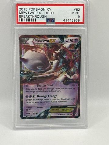 Pokémon - 1 Graded card - mewtwo ex breaktrough - PSA 9
