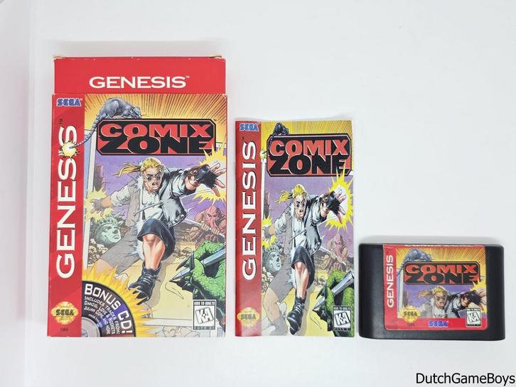 Sega Genesis - Comix Zone, Games en Spelcomputers, Spelcomputers | Sega, Gebruikt, Verzenden