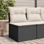 vidaXL Tuinbank zonder armleuning met kussens poly rattan, Verzenden, Nieuw