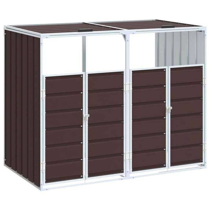 Containerberging staal bruin - | Tweede Kansje | OP=OP, Tuin en Terras, Bergingen en Tuinkasten, Nieuw, Metaal, Containerberging