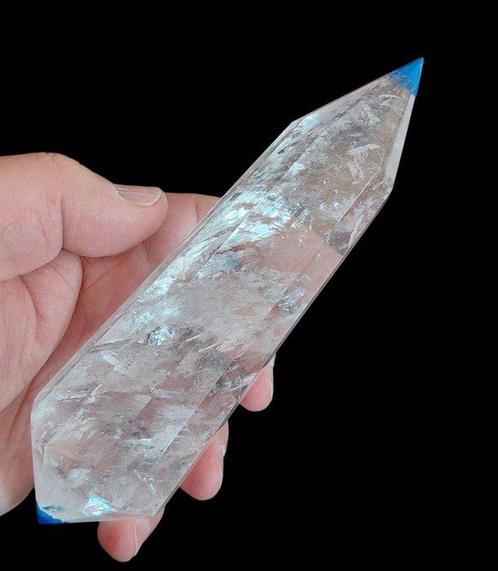 Rotskristal Vogel met tweeëndelige facets van 12 vlakken., Verzamelen, Mineralen en Fossielen